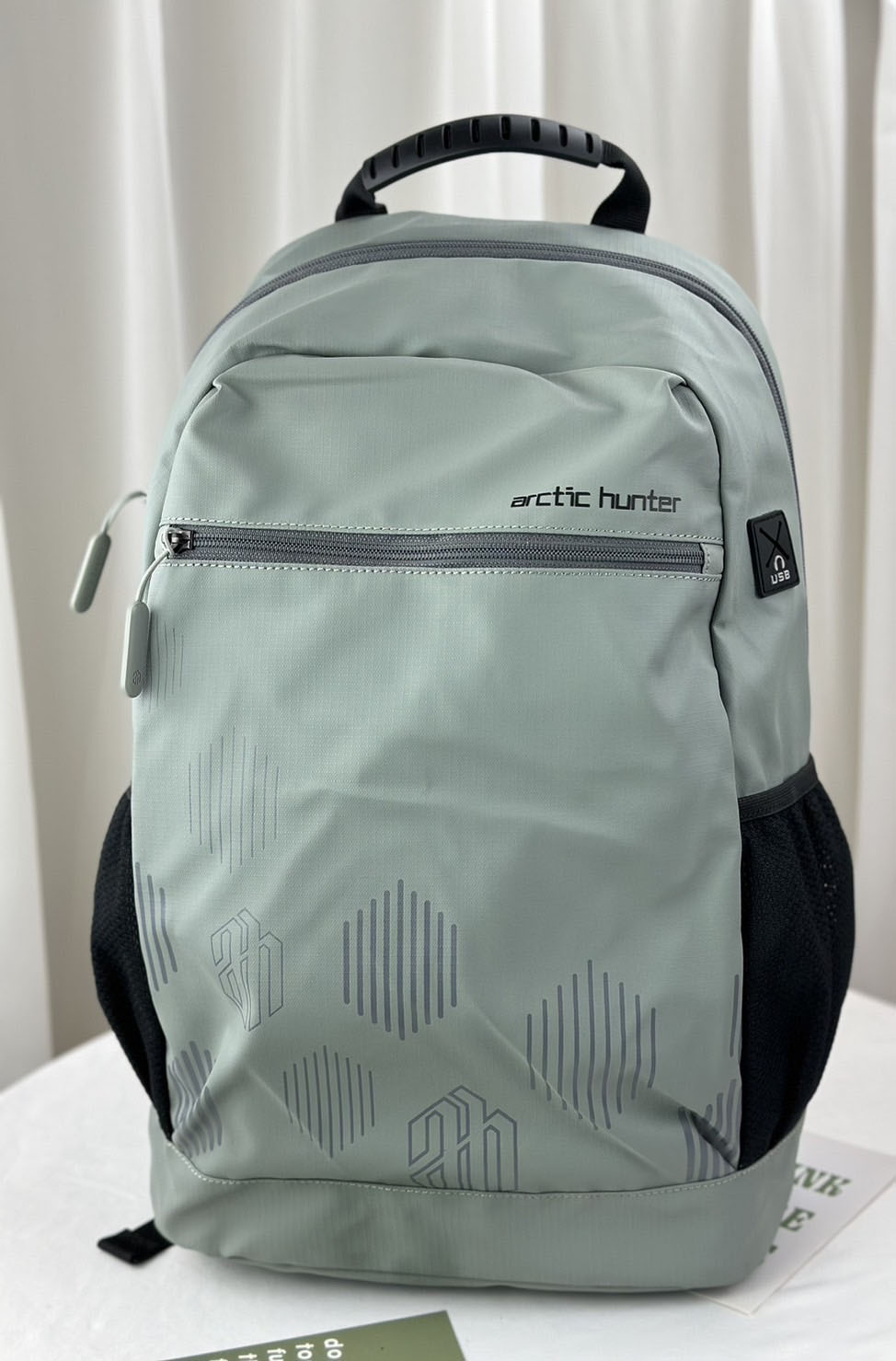 Arctic hunter 淺灰 多功能男用後背包 / 電腦包 #B00489