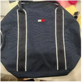 [S] TOMMY HILFIGER DUFFLE BAG,NAVY SMALL LOGO, 197232097844 (STH447)