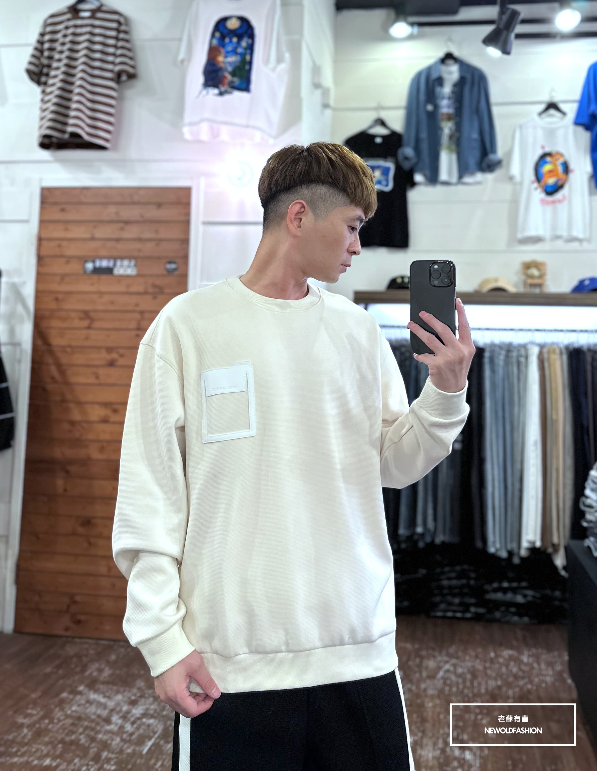 『新品上市』重磅BBS造型口袋針織大學T-米(NOF2310C65009)