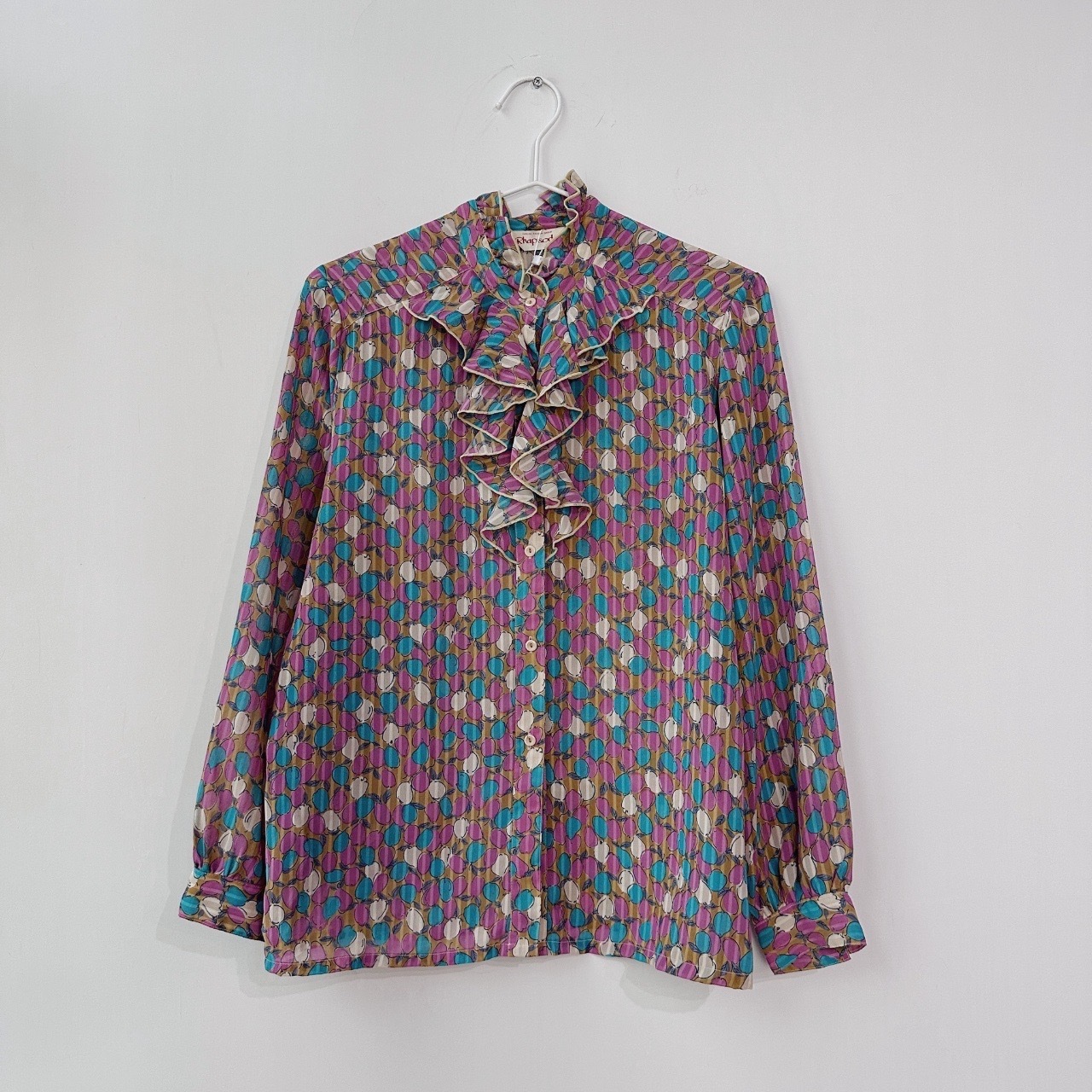 日本製繽紛果實圖案長袖上衣