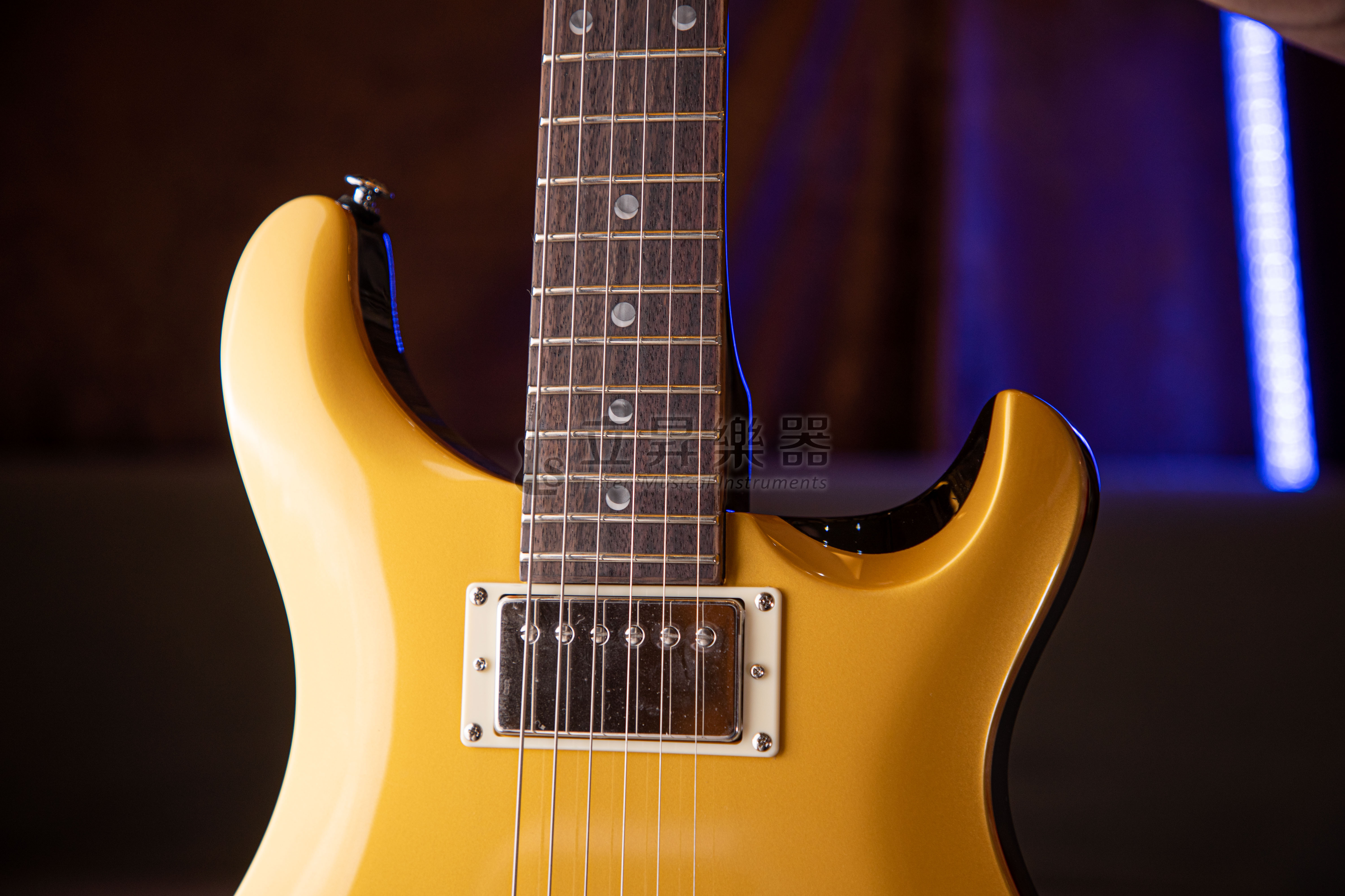 PRS SE DGT Gold Top 金黃色 GT 月型指板鑲嵌 可切單 小搖座 虎紋楓木 附原廠琴袋