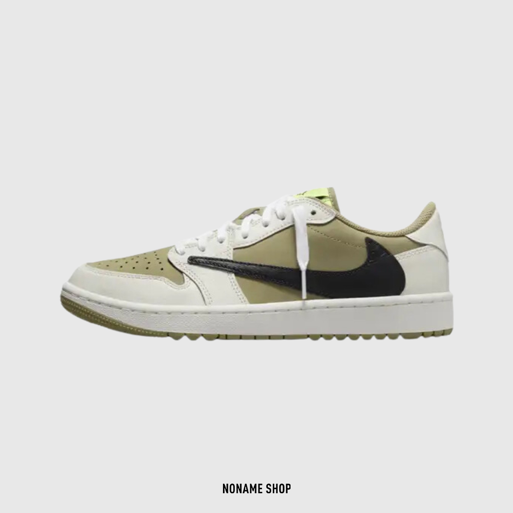 NIKE AIR JORDAN 1 GOLF X TRAVIS SCOTT ''NEUTRAL OLIVE''