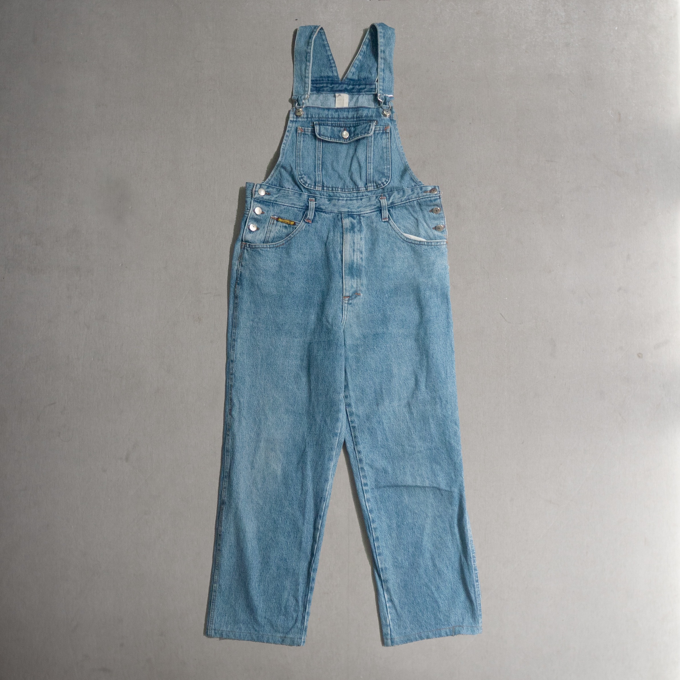 VINTAGE DENIM OVERALL 丹寧 水洗 牛仔 淺藍 吊帶褲 B
