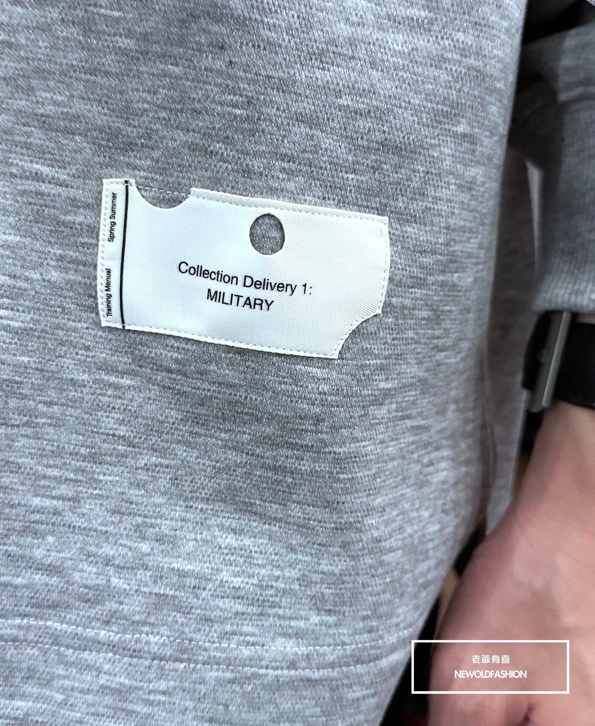 『新品上市』重磅RAM刺繡白標大學T-灰(NOF2309B5534)