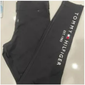 [S] TOMMY HILFIGER TOMMY LOGO LEGGING,BLACK, 76J3160-001 (STH462)