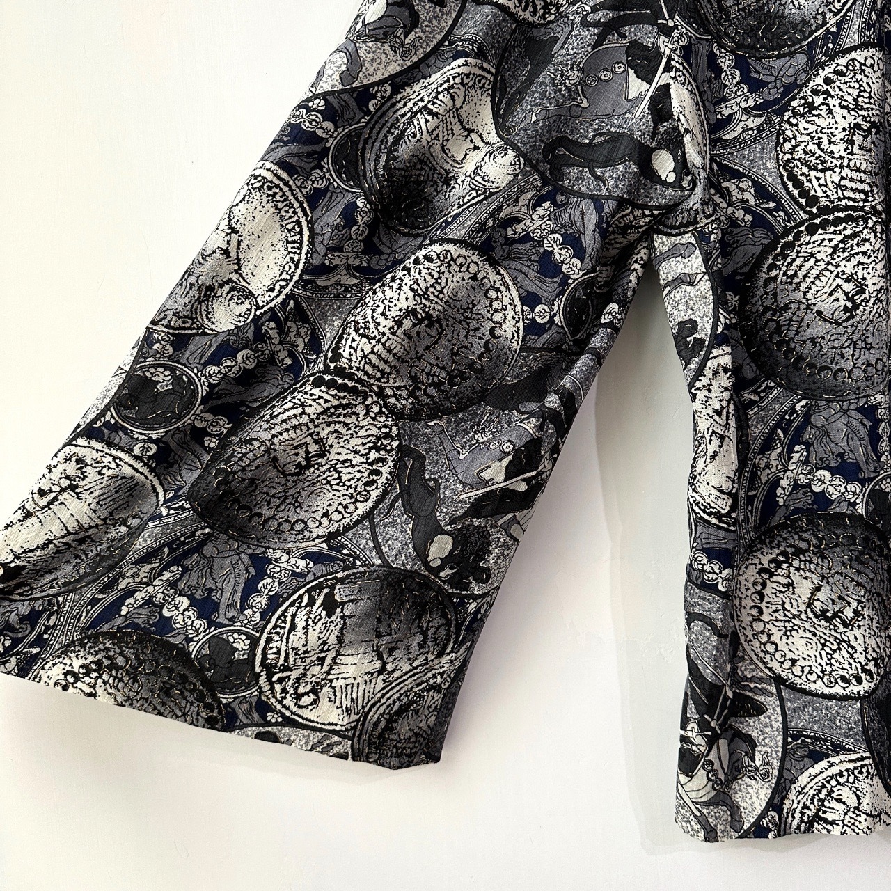 歐洲貴族騎馬圖案闊褲