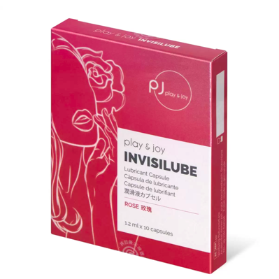 PLAY &amp; JOY INVISILUBE Lubricant Capsule 1.2ml x 10 capsules (Rose)
