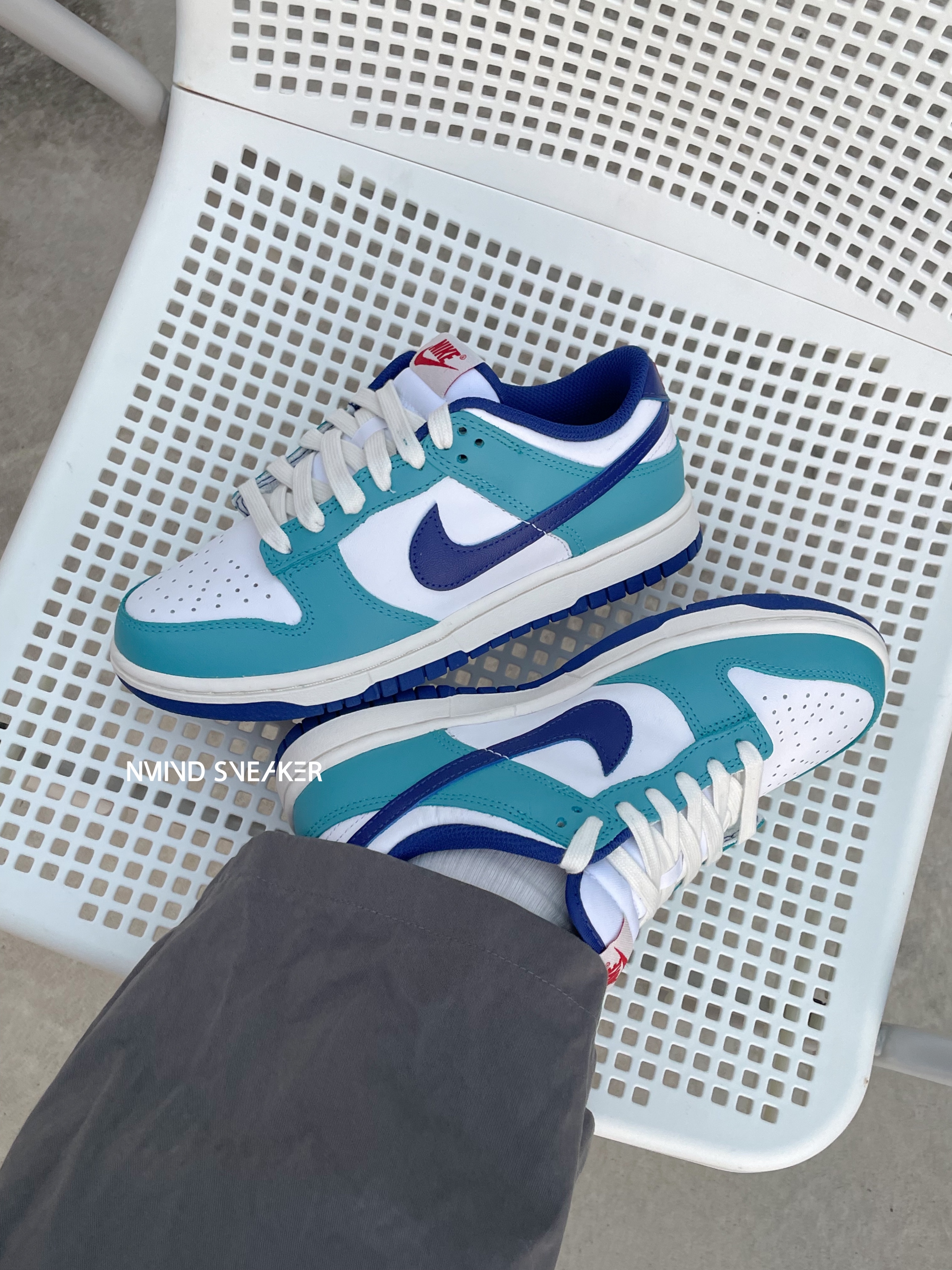 <線上SALE❤️‍🔥>22/22.5cm-Nike Dunk Low Teal Nebula Deep Royal  女鞋 薄荷蘇打