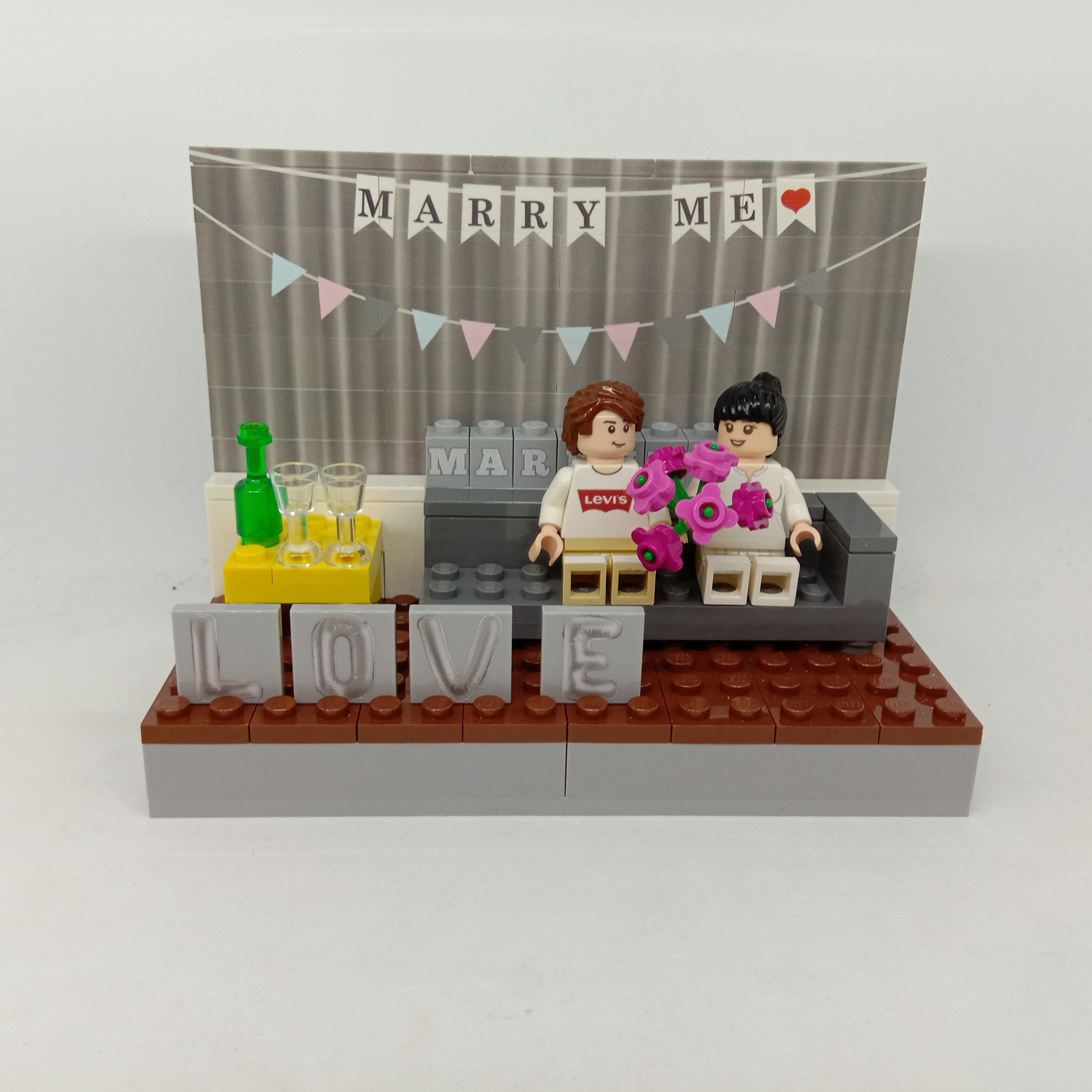 Lego客製樂高結婚情景- Long