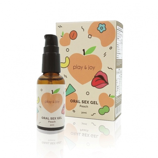 Play & Joy Oral Sex Peach Lube - 30ml
