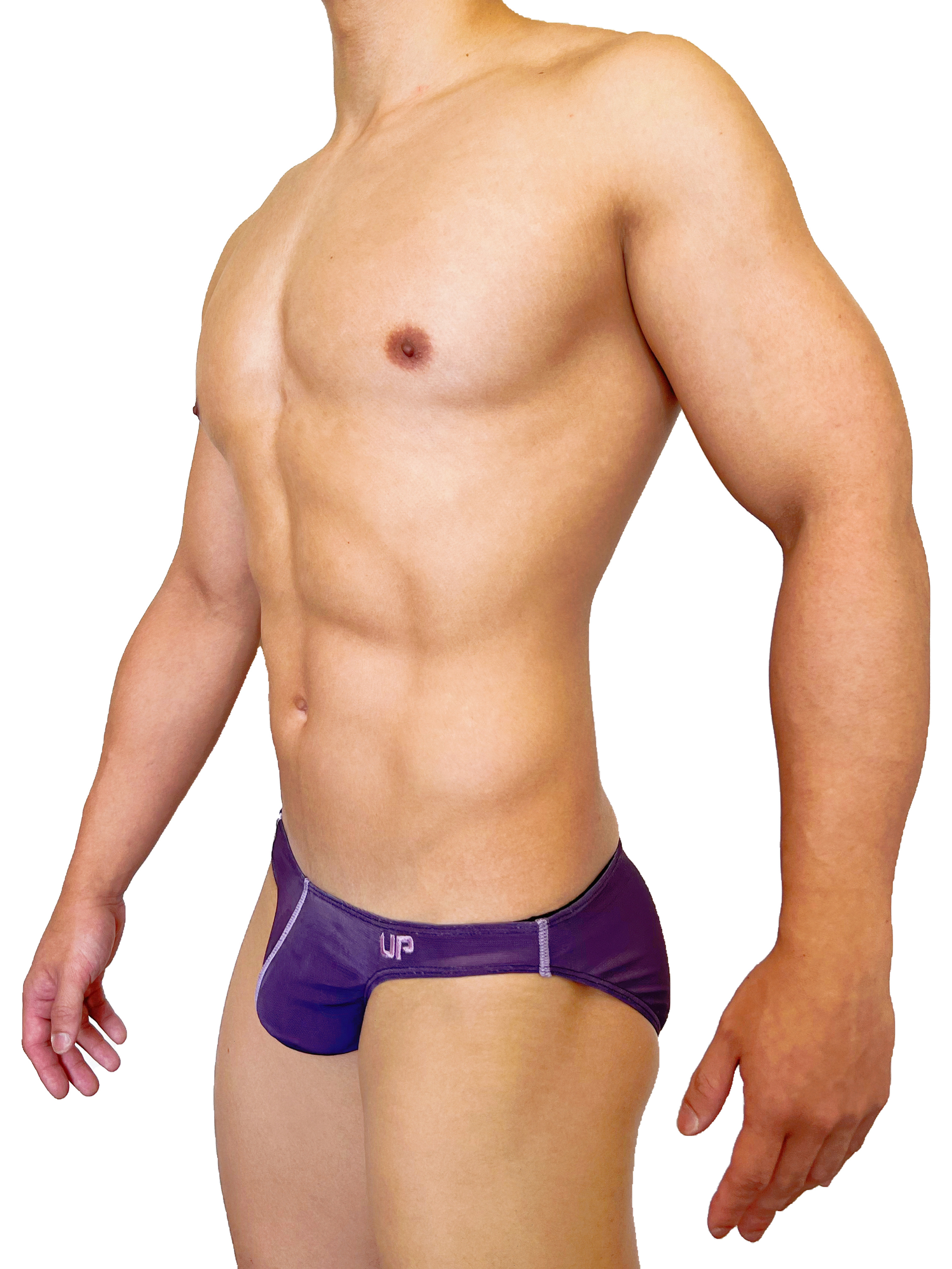 Mesh UP Sport 低腰三角內褲 極透紫/淺紫