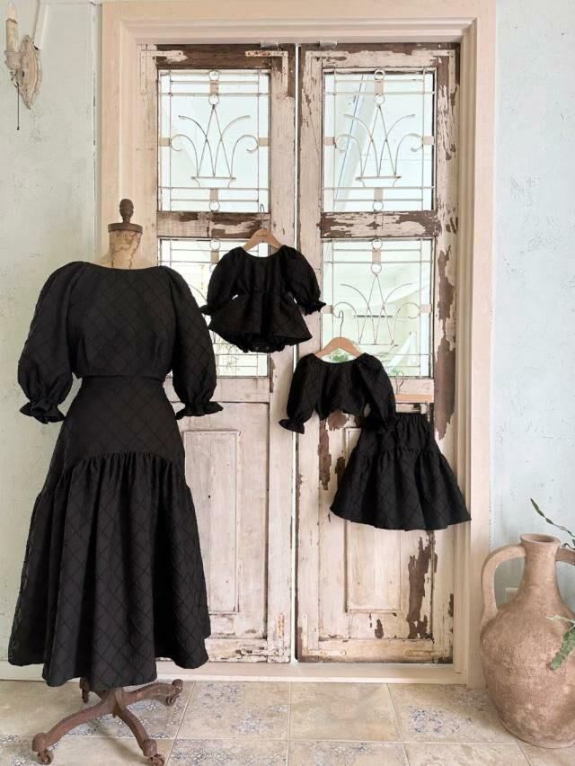 (現貨) 韓國童裝 親子裝 Top+長裙set