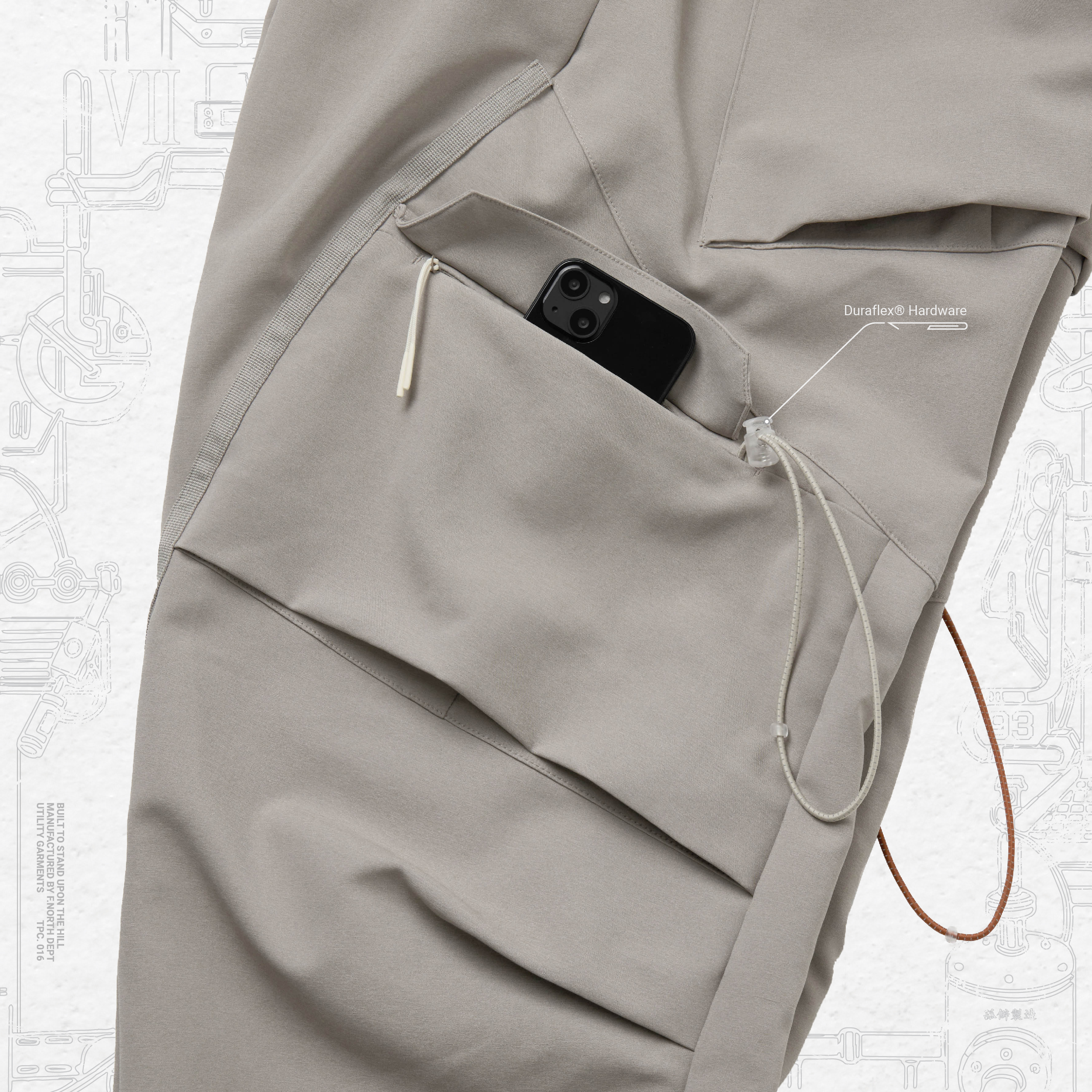 G7-P1” Zettabyte 4D Utility Pants - Taupe G7-P1” Zettabyte 4D Utility Pants - Taupe