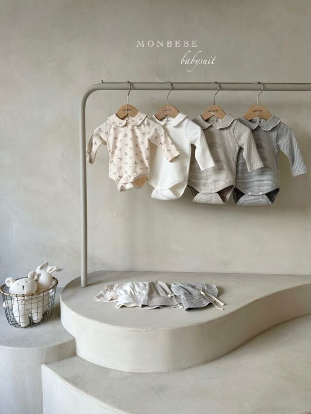 (現貨) 韓國童裝  碎花Bodysuit / 帽