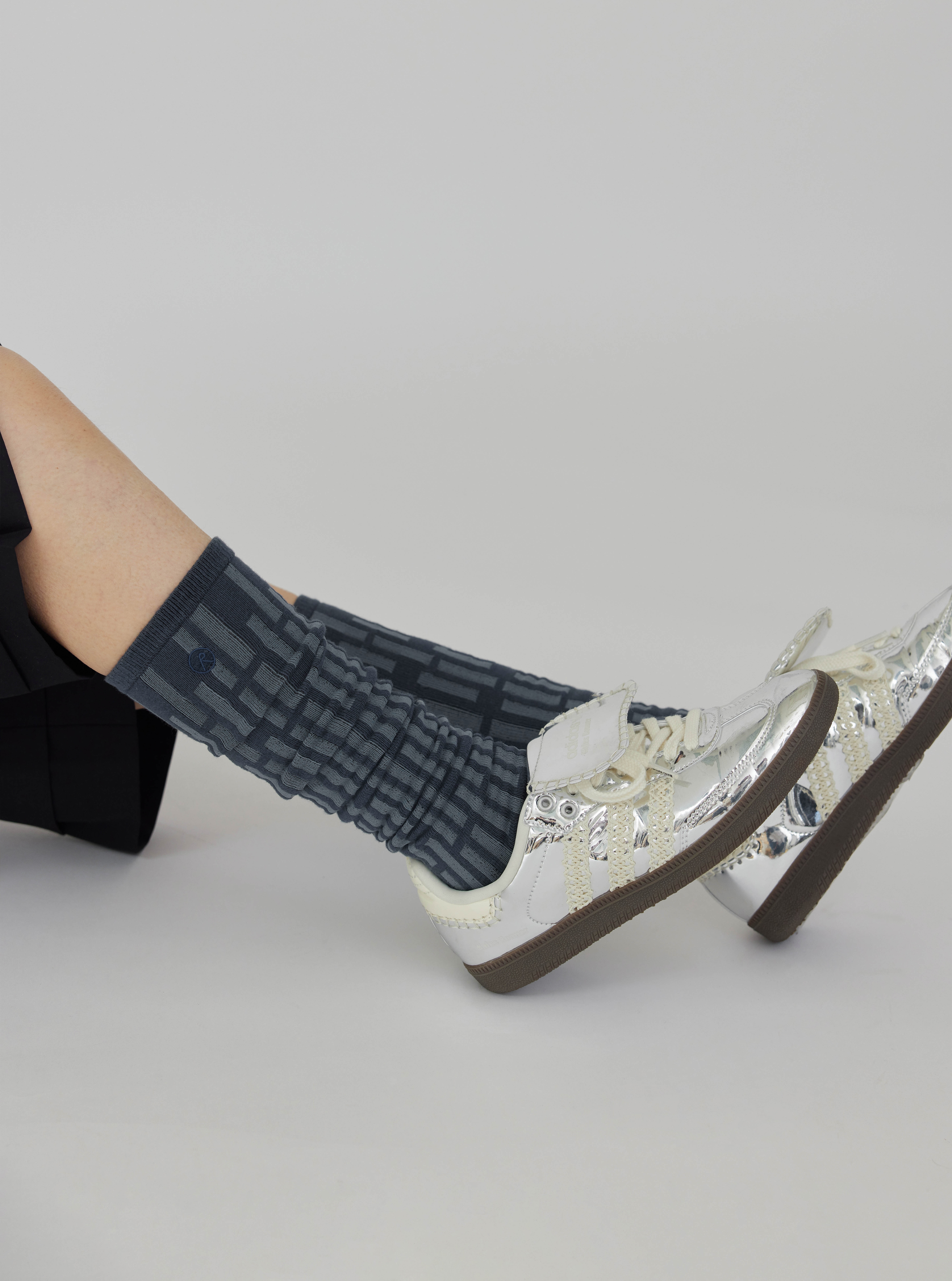 Striped Knee Highs | Provence Blue