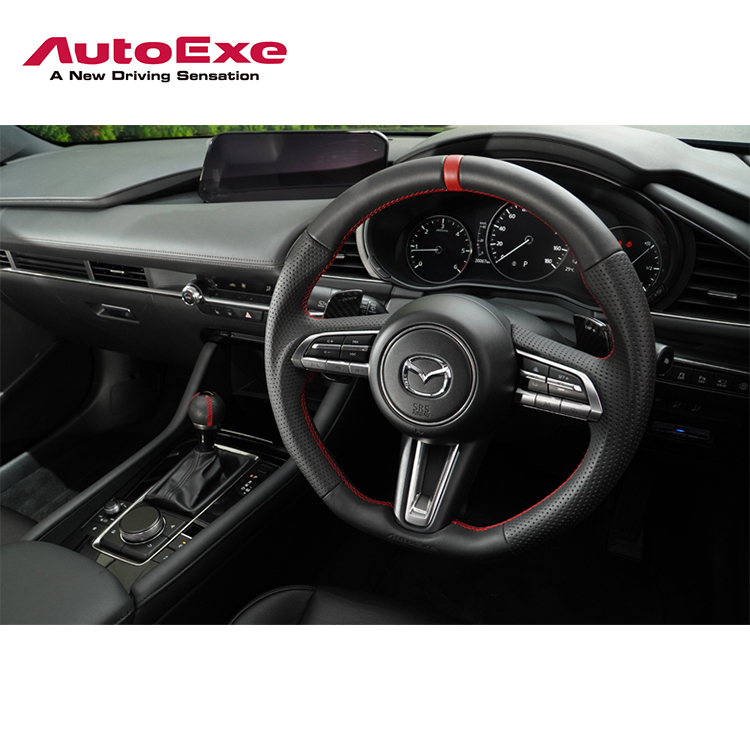 AUTOEXE 紅線方向盤 MAZDA3 BP
