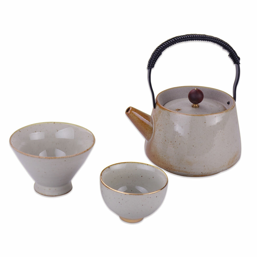 原礦陶土提樑茶具組推薦｜天然手工原色茶具 高質感茶席首選