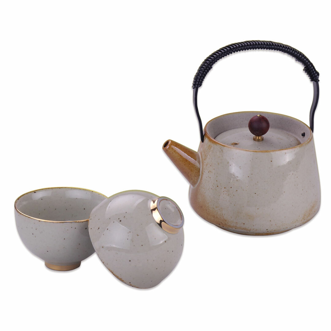 原礦陶土提樑茶具組推薦｜天然手工原色茶具 高質感茶席首選