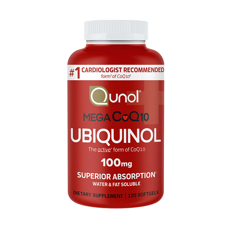 Qunol Mega Ubiquinol CoQ10 100 mg., 120 Softgels[EXP：03/2028]