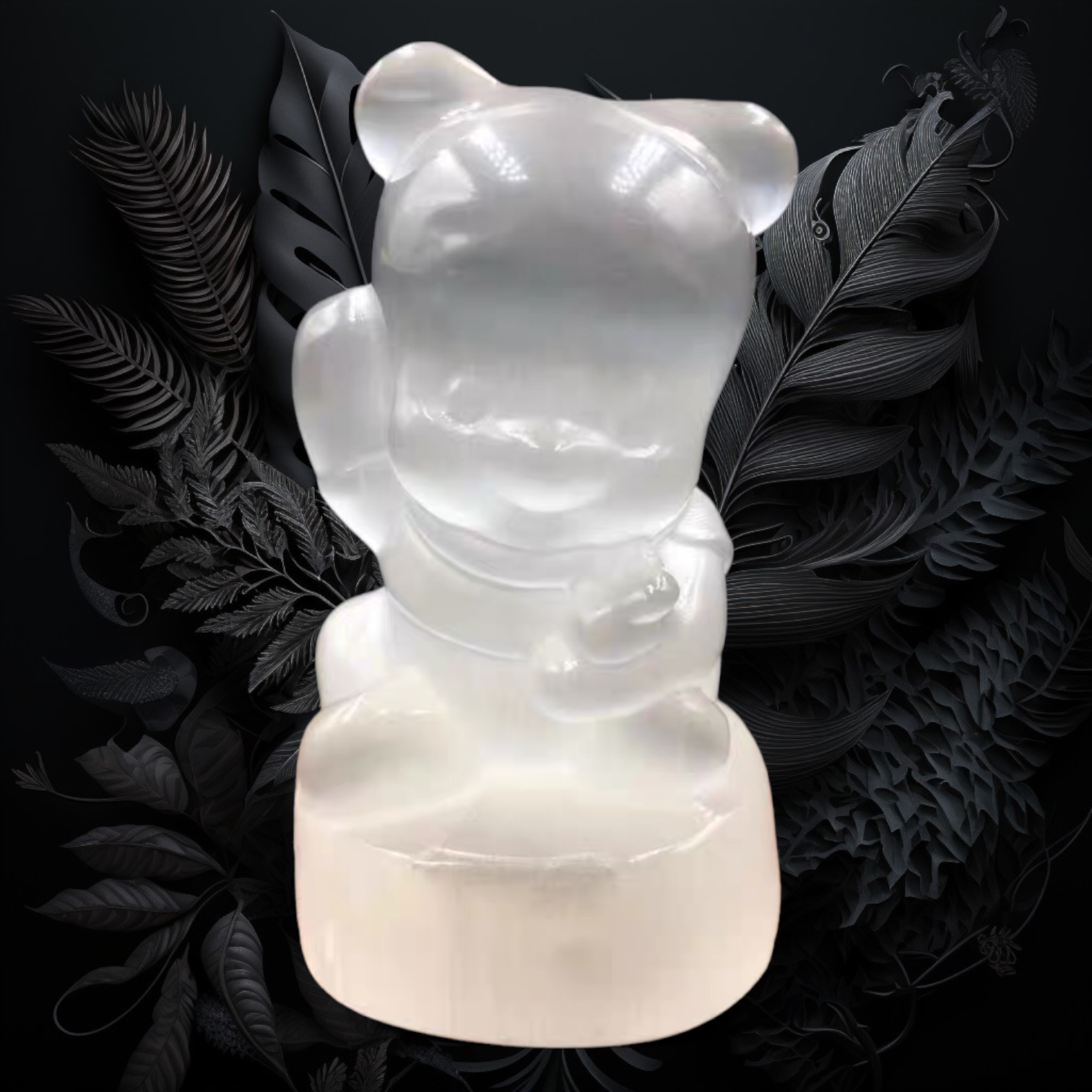 透石膏石 Pooh (水晶淨化柱)