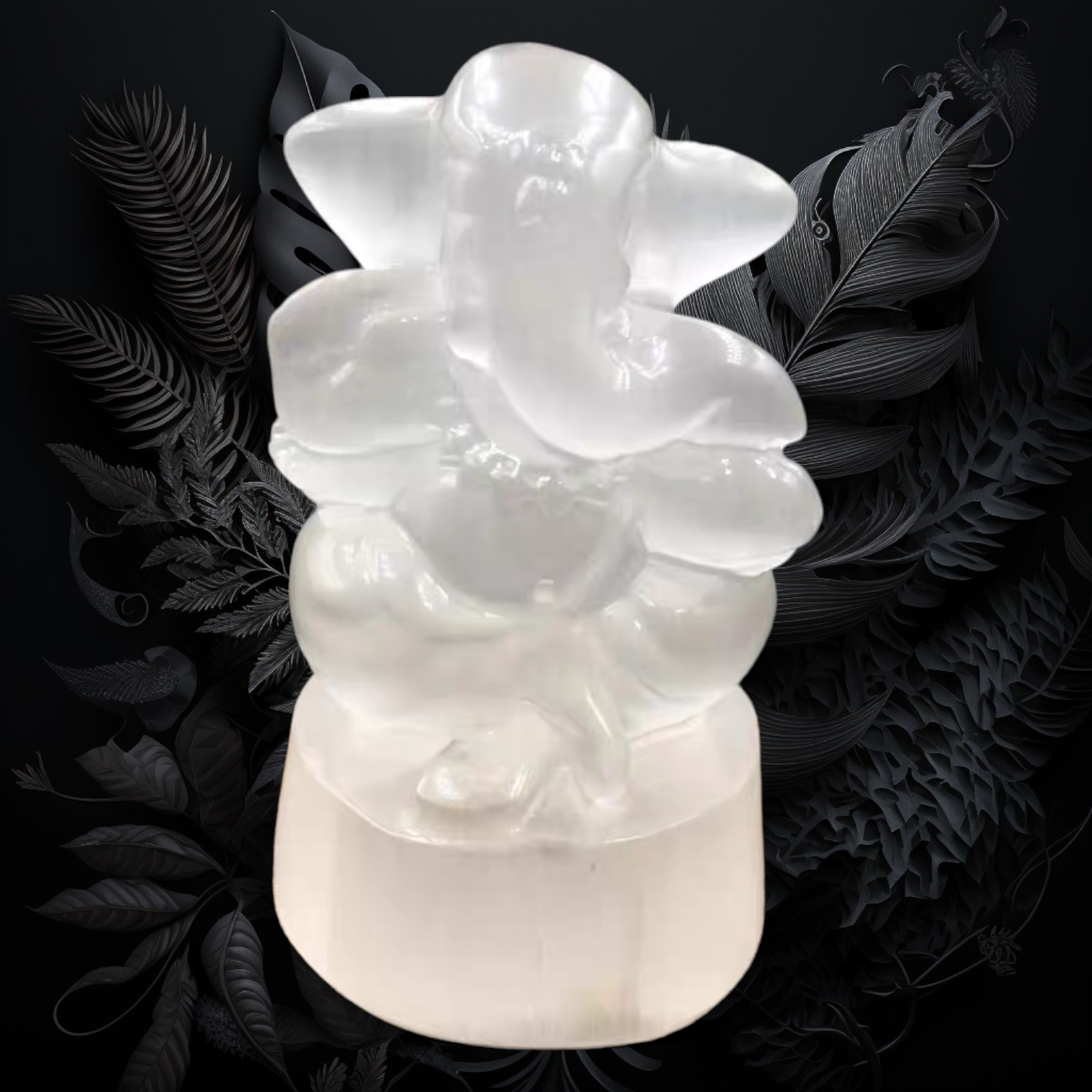 透石膏石 大象神 (水晶淨化柱)