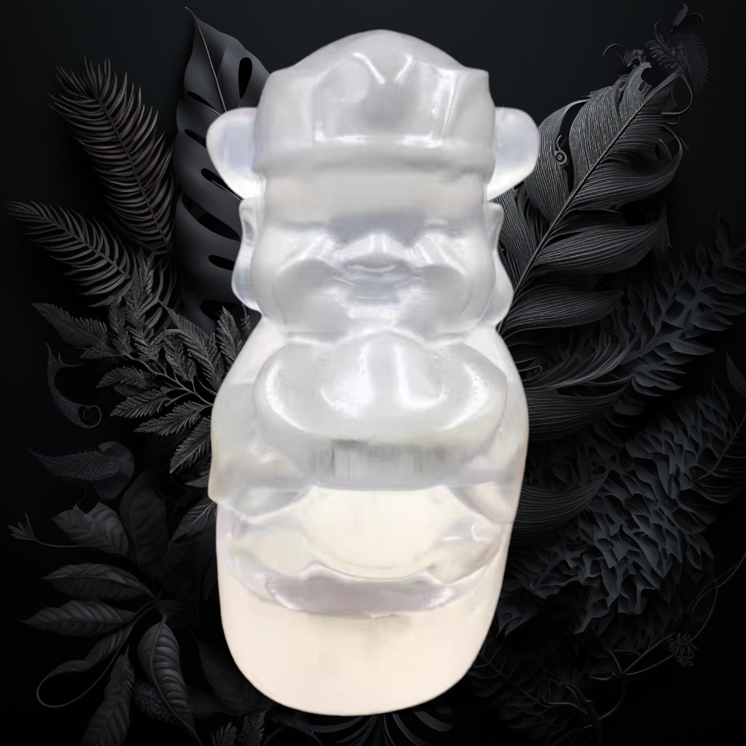 透石膏石 財神 (水晶淨化柱)