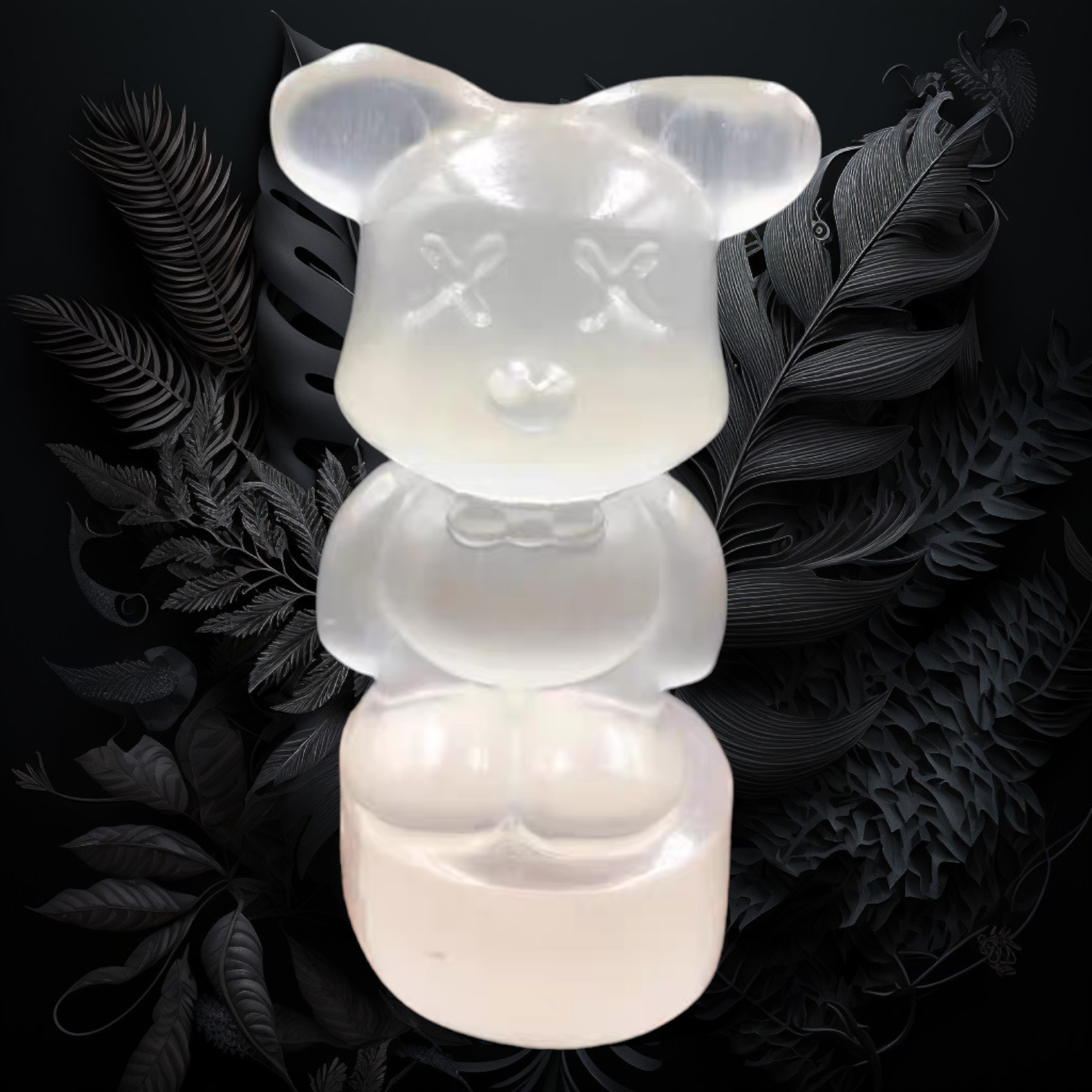 透石膏石 暴力熊 (水晶淨化柱)