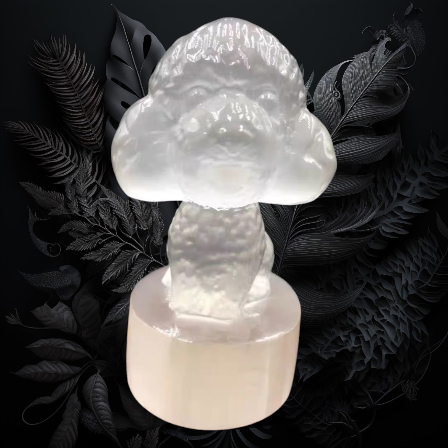 透石膏石 泰迪 (水晶淨化柱)