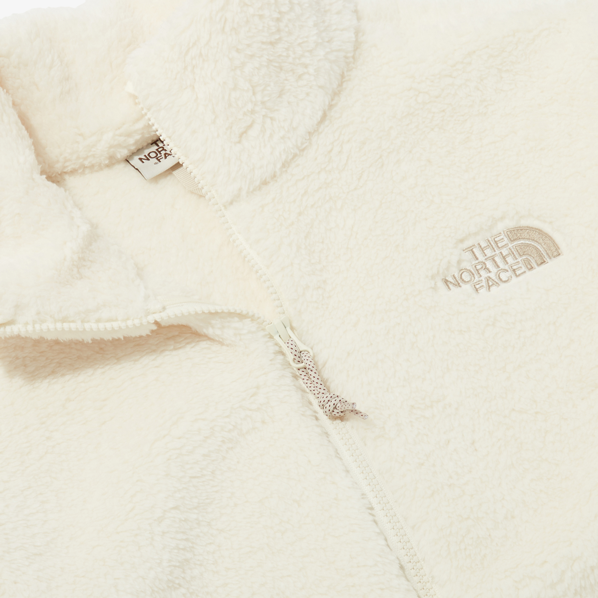 KR The North Face Comfy Alpha Fleece Zip Up Cream