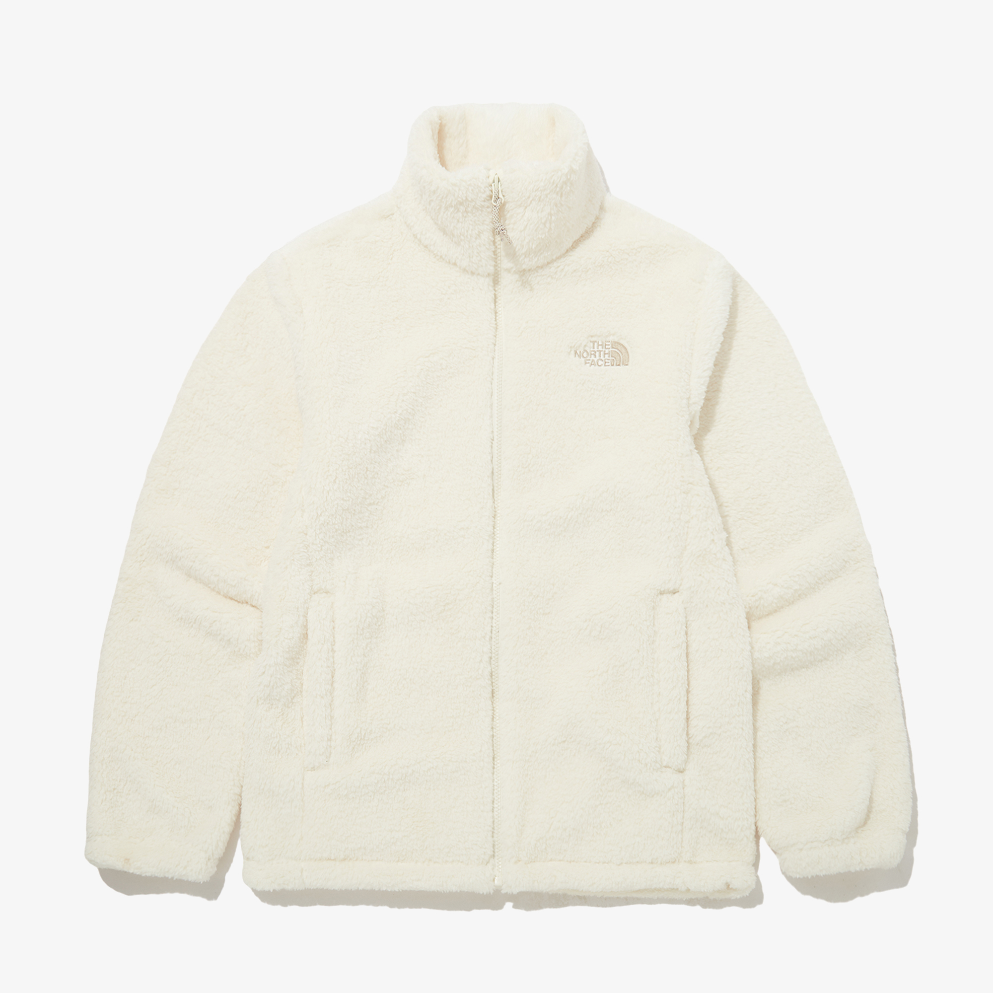 KR The North Face Comfy Alpha Fleece Zip Up Cream