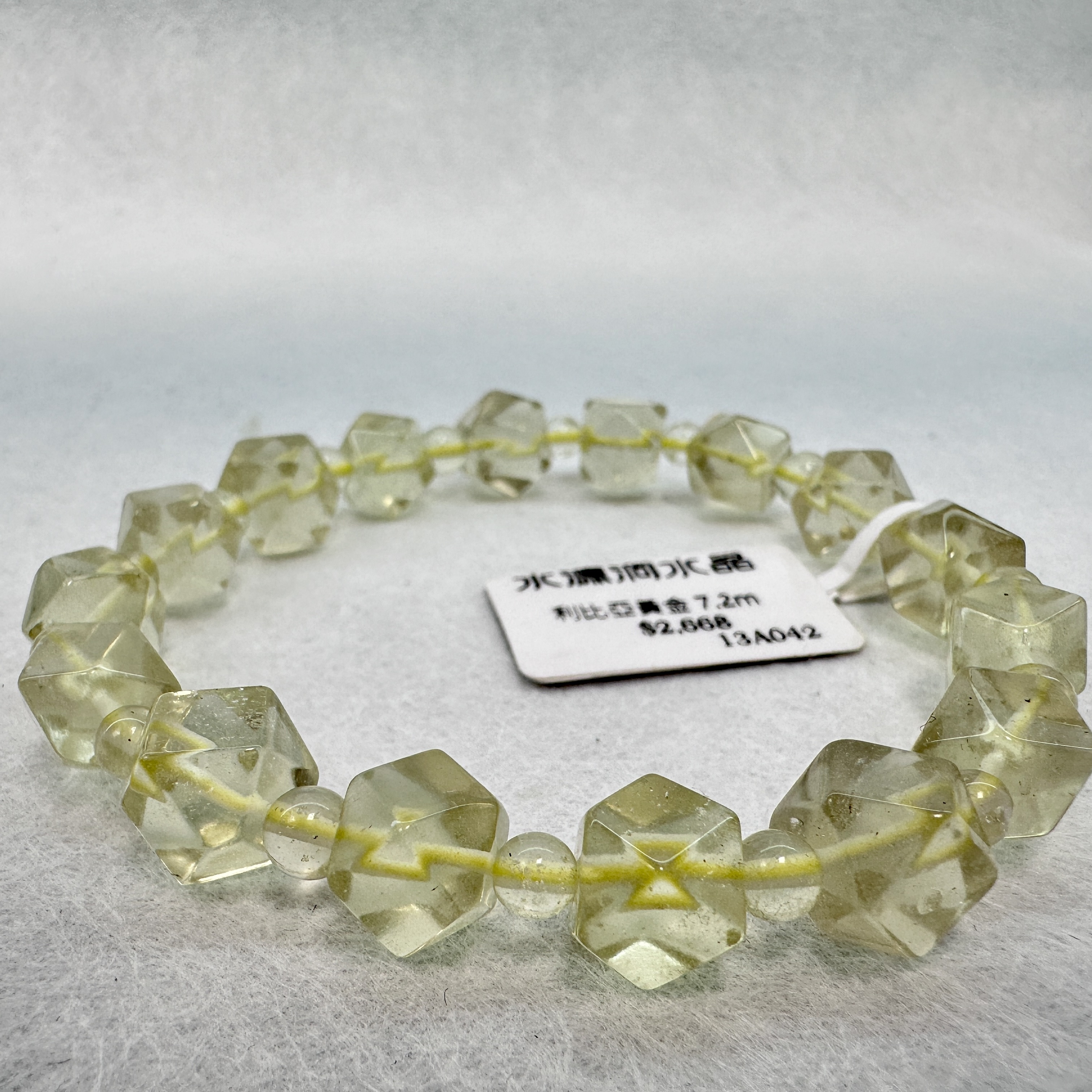 利比亞黃金隕石 7.2m (八菱角切面)