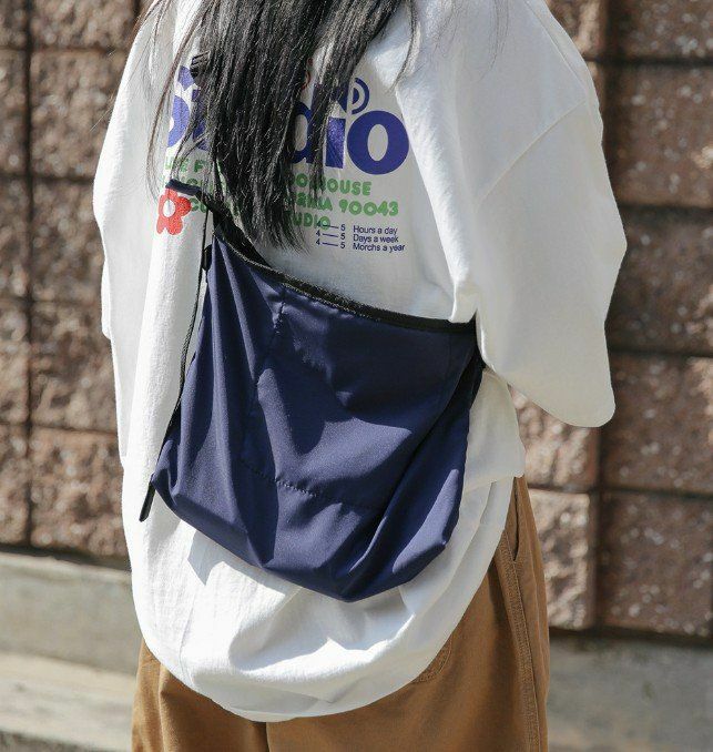 薄料拉鍊孭布袋 B339