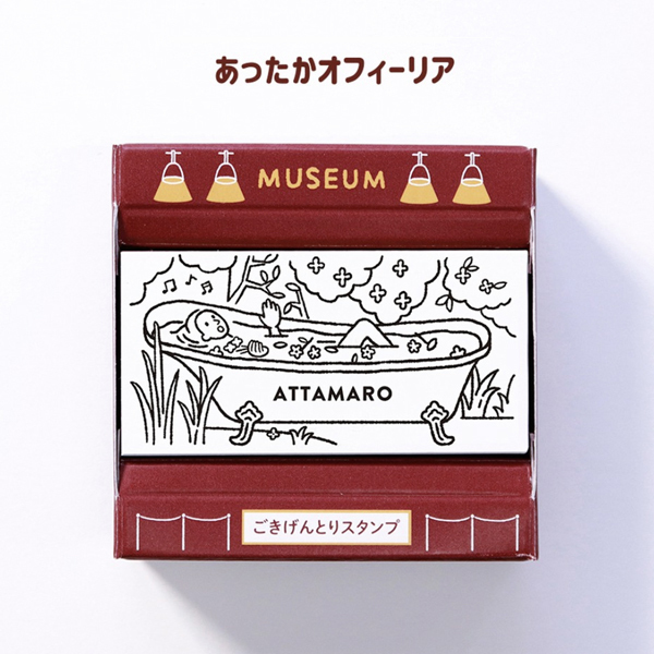 奧菲莉亞 名畫系列 木頭印章｜日本Sanby