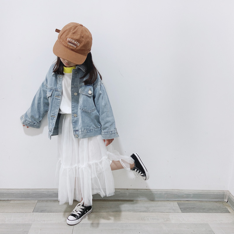 少量現貨 親子款 大口袋中性牛仔外套 90cm-媽媽(L)