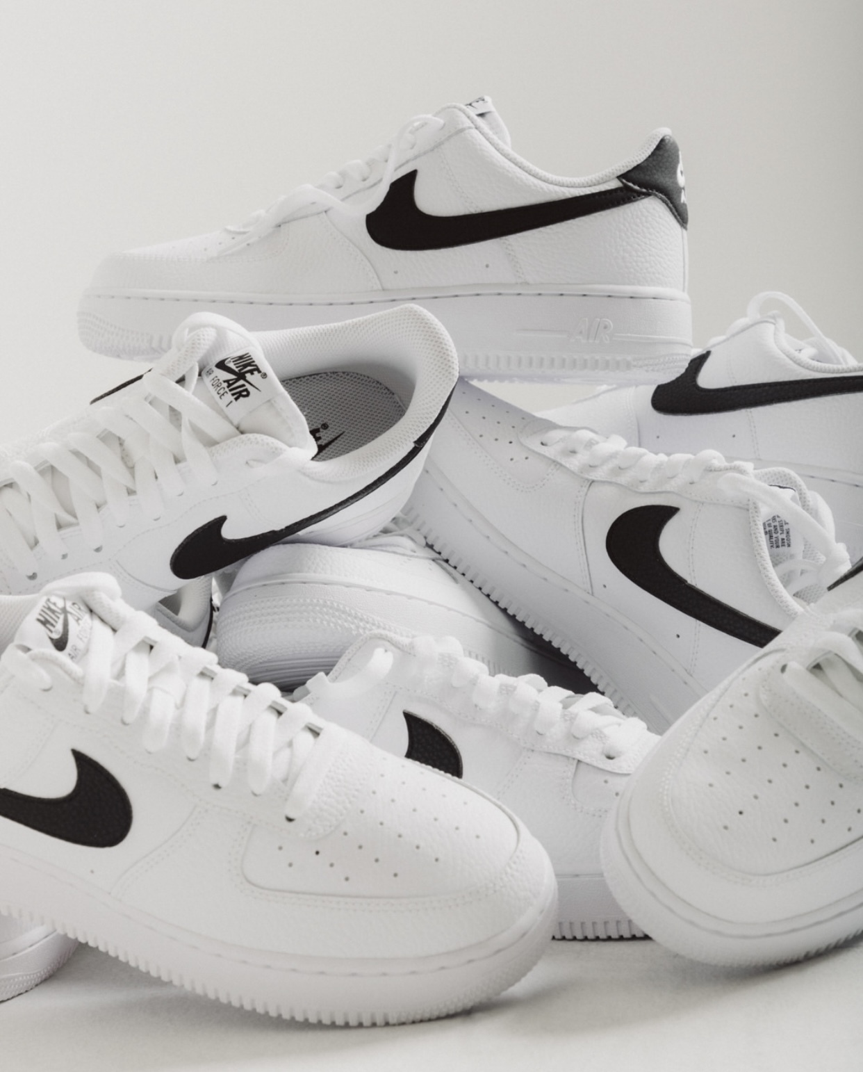 【預訂】 NIKE AIR FORCE 1 '07  荔枝紋白黑-MEN