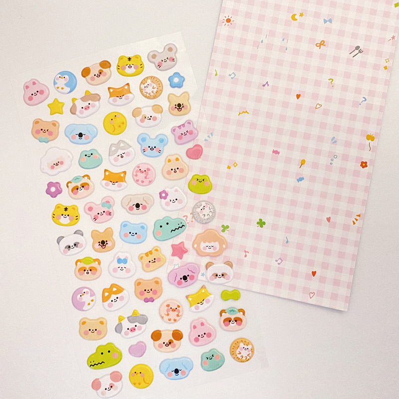 貼紙玩具/動物臉