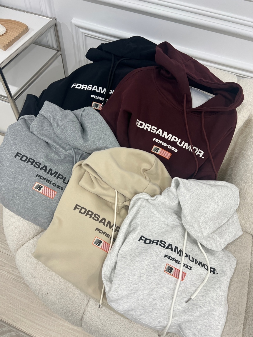 美式復古高磅帽T*5色