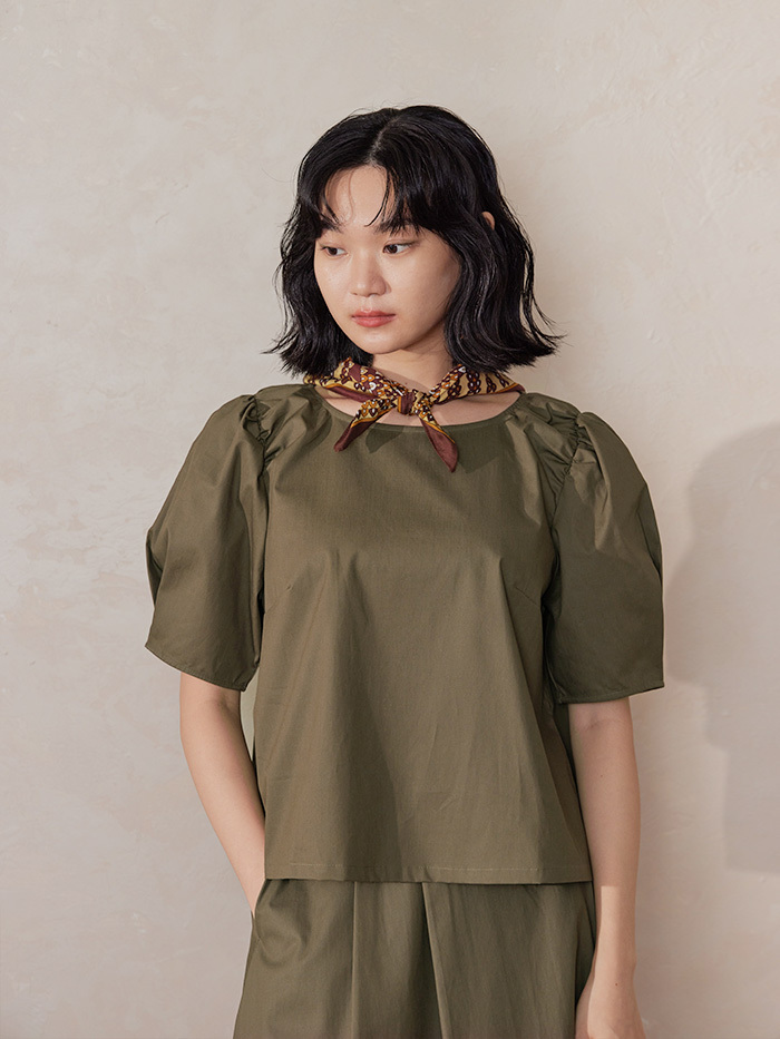 月光細語短袖上衣-山谷