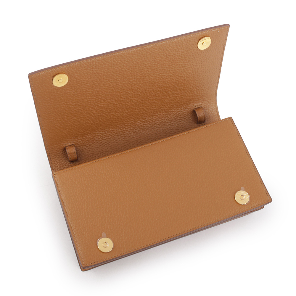 【BALLY】Pennant Monogram 塗層帆布及皮革皮夾式斜背包(棕色) 6304812