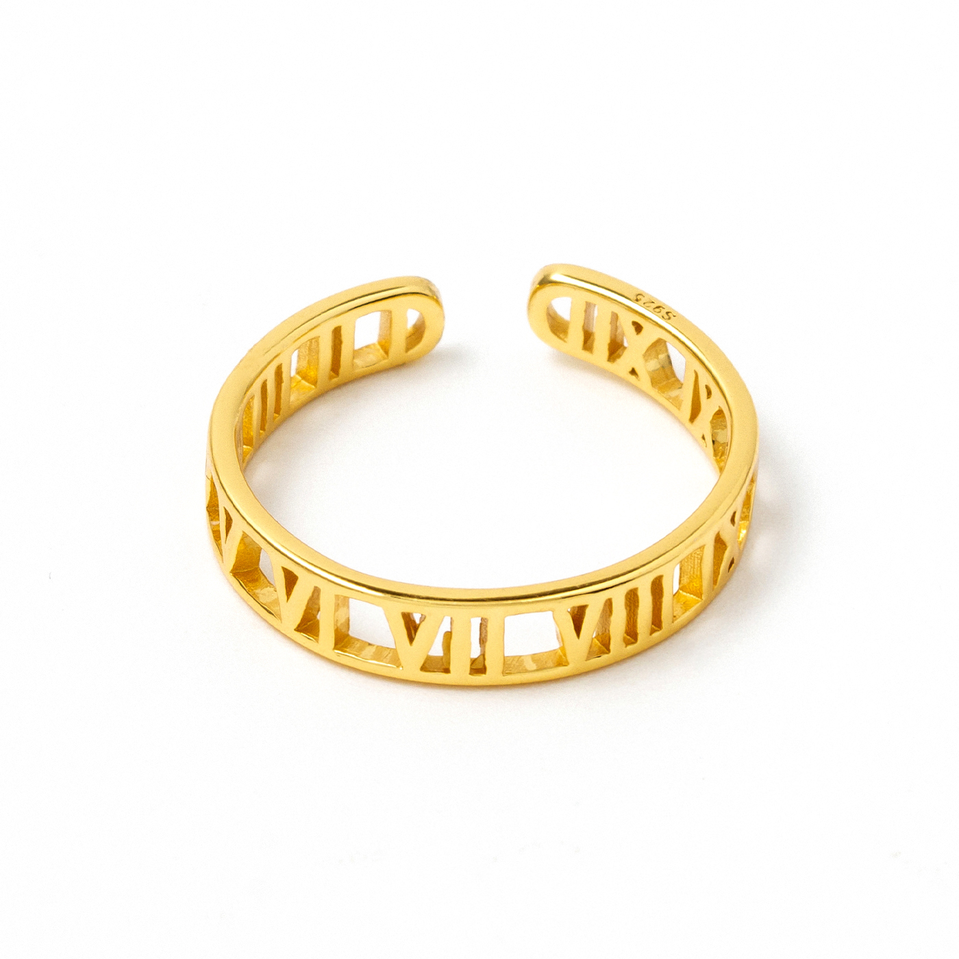 純銀,羅馬數字,戒指,平價戒指