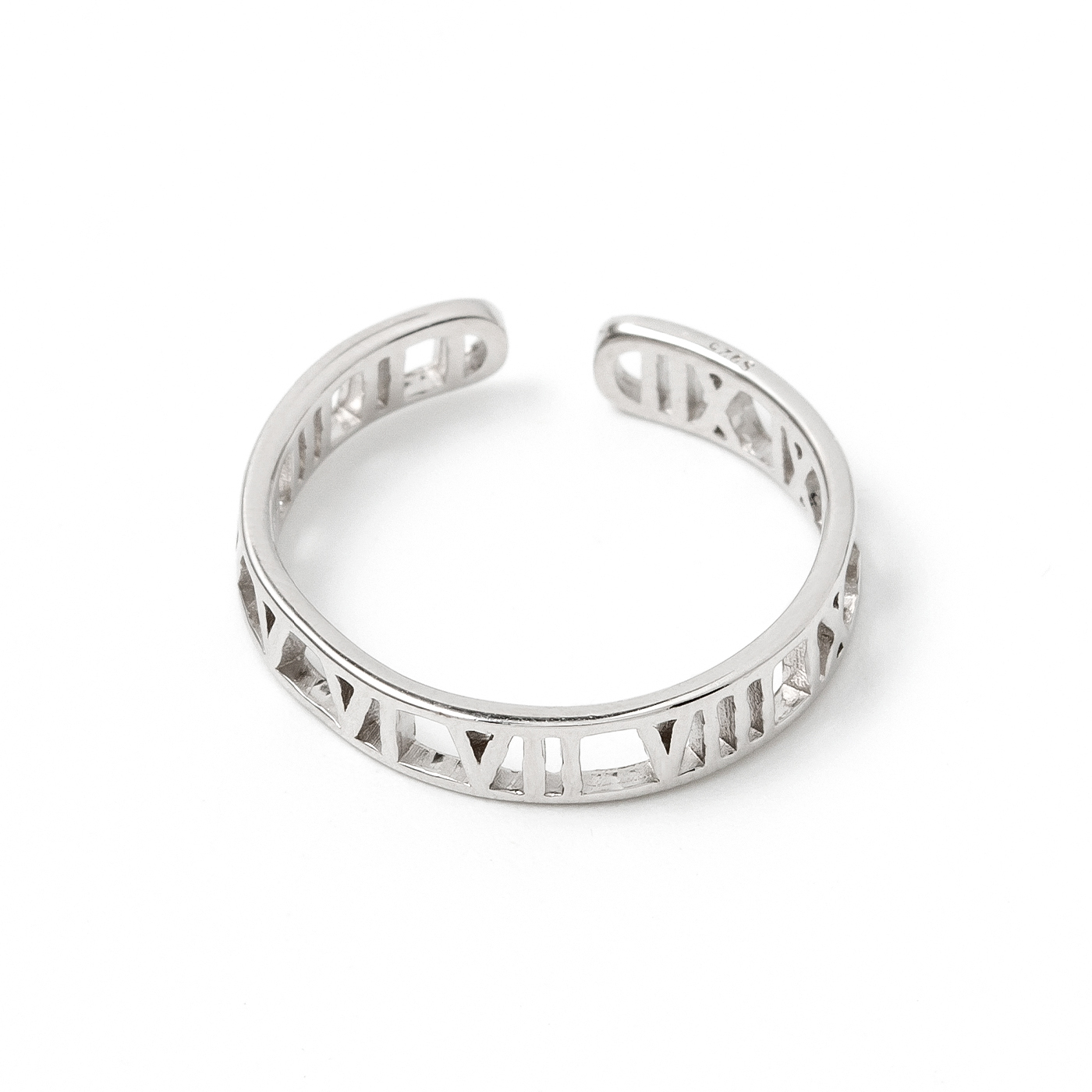 純銀,羅馬數字,戒指,平價戒指