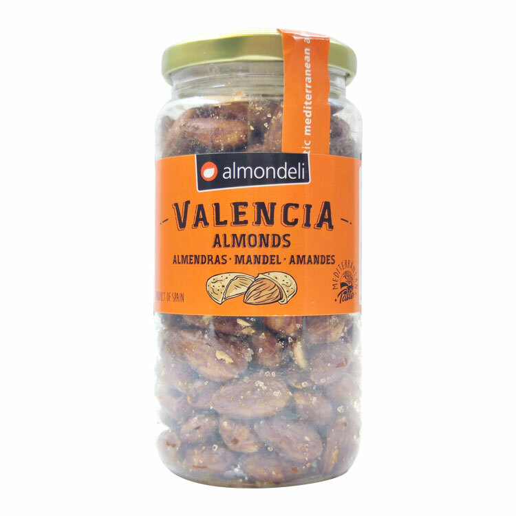 Almondeli Valencia Fried & Salted Skin-on Almonds 215g