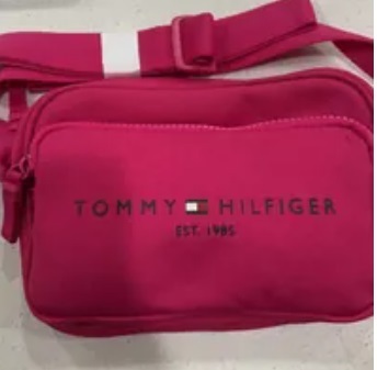 [S] TOMMY HILFIGER SMALL LOGO CROSSBODY BAG,PINK, 197232098063 (STH472)