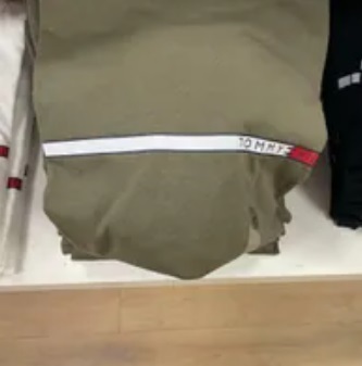 [S] TOMMY HILFIGER STRIPE TOMMY T-SHIRT,ARMY GREEN, 78J9473-701 (STH486)
