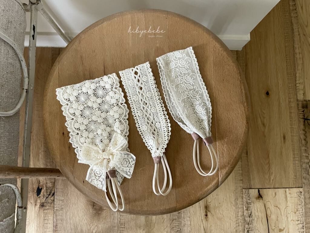 (現貨) 韓國製 Hibyebebe Lace頭飾(1set 3pc)