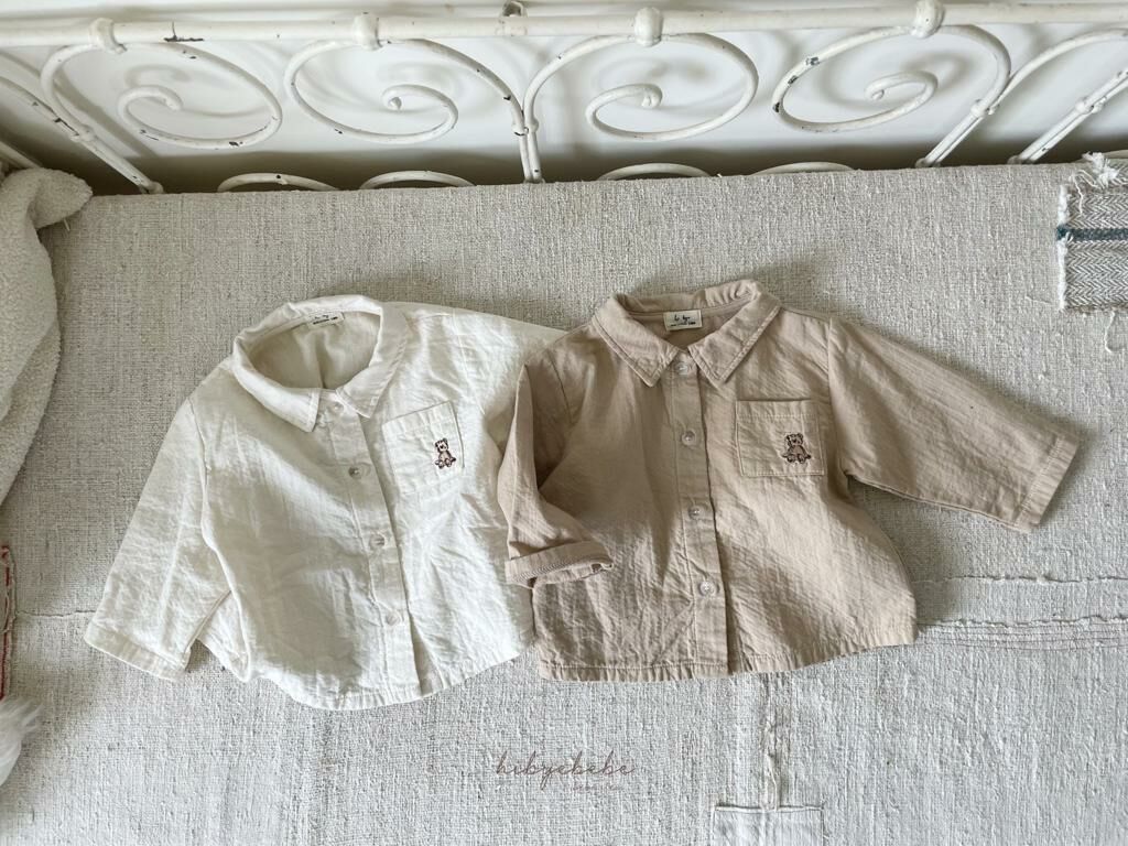 (現貨) 韓國製 Hibyebebe 童裝 熊仔 長袖恤衫