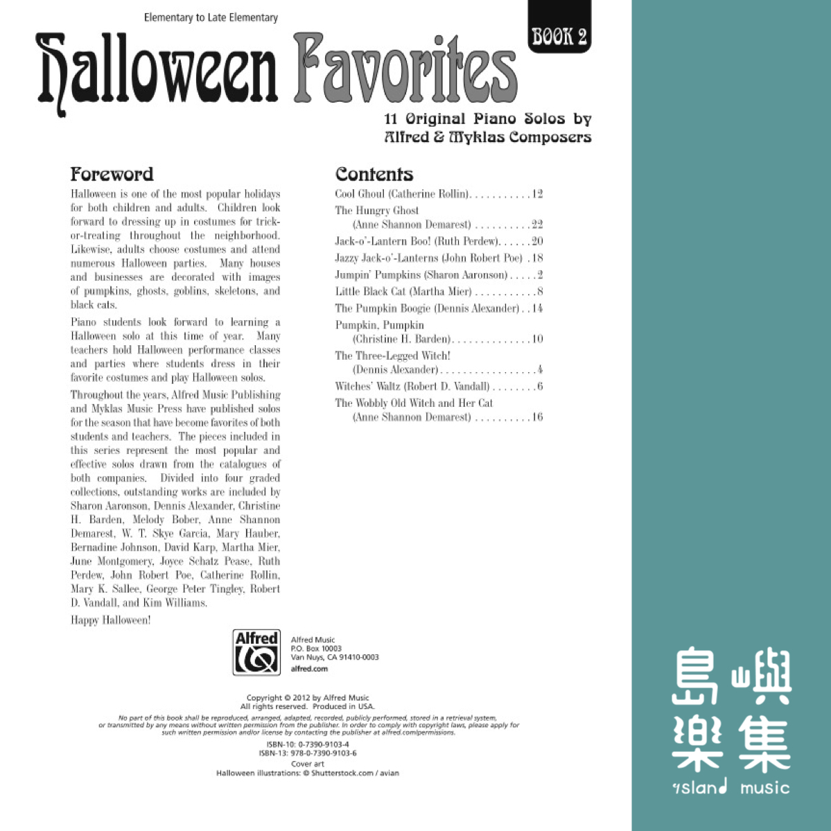 Halloween Favorites, Book 2