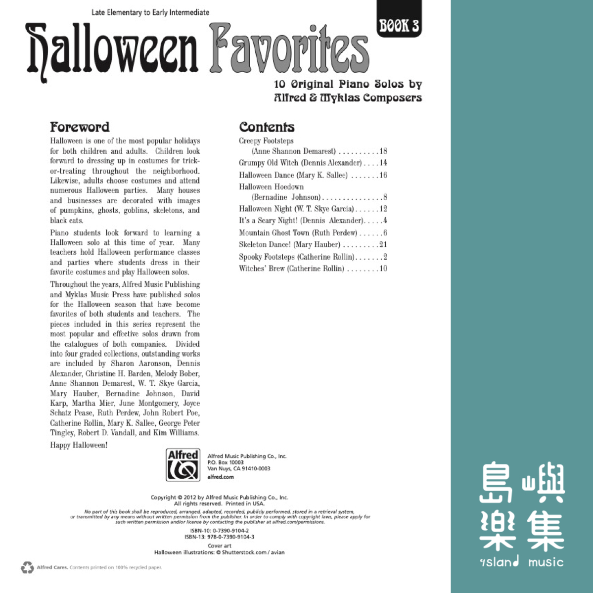 Halloween Favorites, Book 3