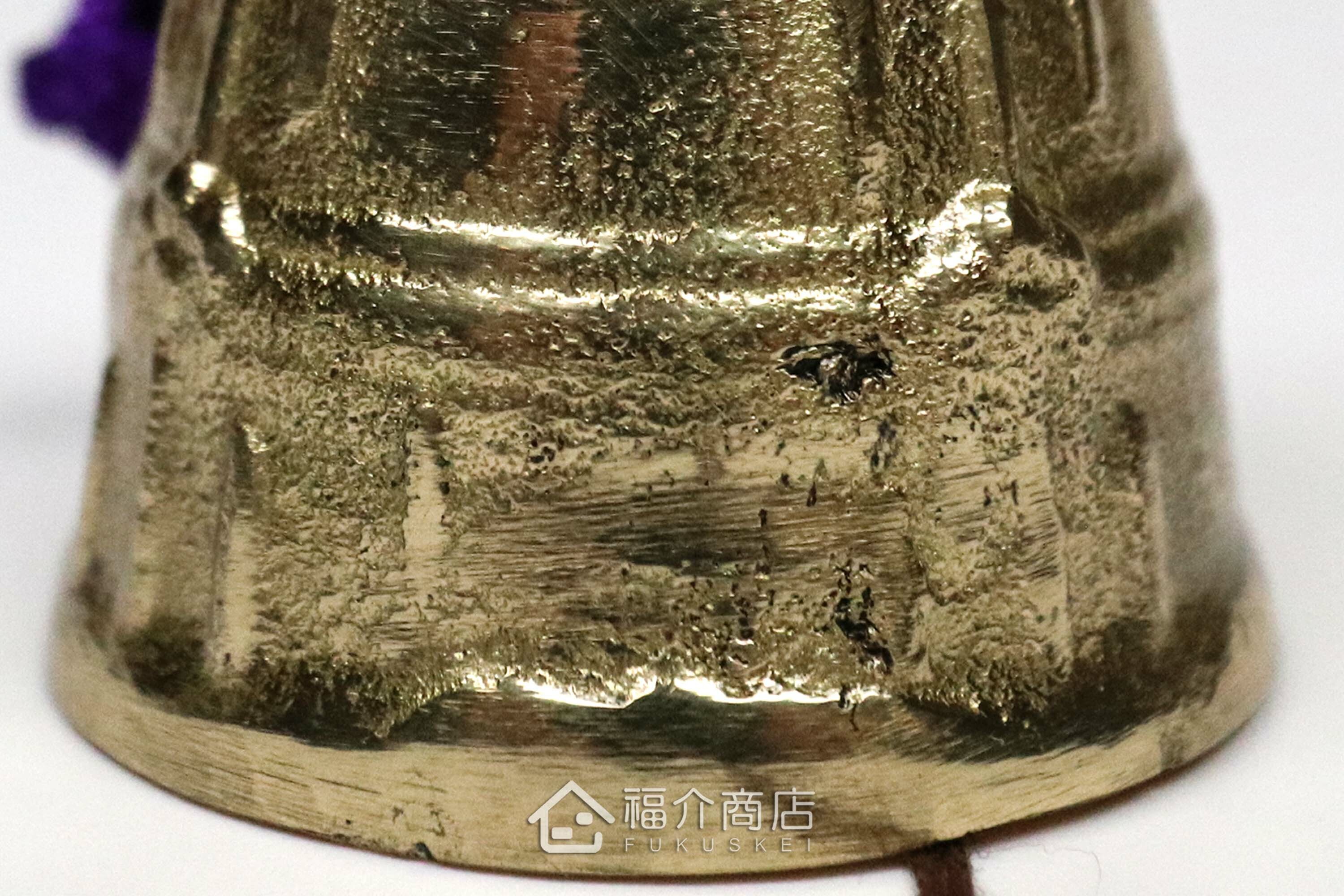 銅製的銅色釣鐘造型風鈴