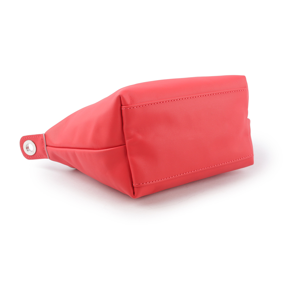 【LONGCHAMP】LE PLIAGE XTRA 撞色背帶牛皮迷你二用折疊包(紅色) L1500 HDA 545